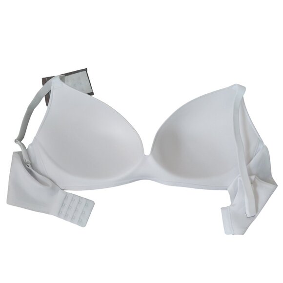 Underoutfit The Satin Grace 3D Molded White Bra New with Tags Size XL Style 1258 - Picture 9 of 14